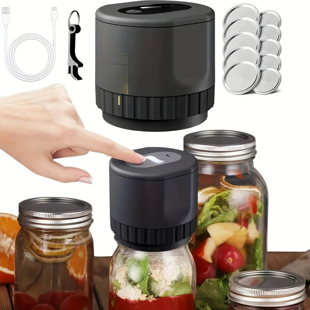JarSeal Electric Vacuum Sealer Kit