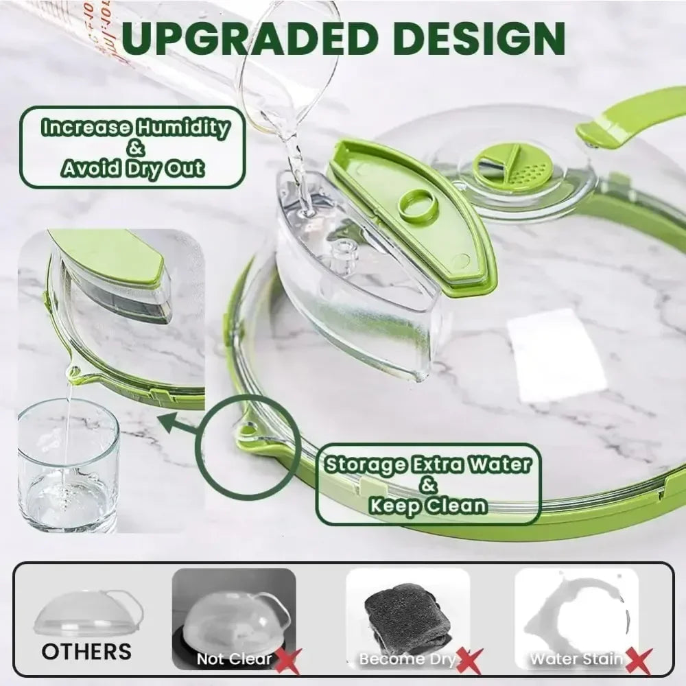 SteamGuard Microwave Splatter Cover