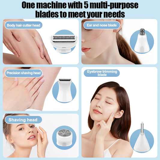 SmoothGlow 5-in-1 Lady Shaver